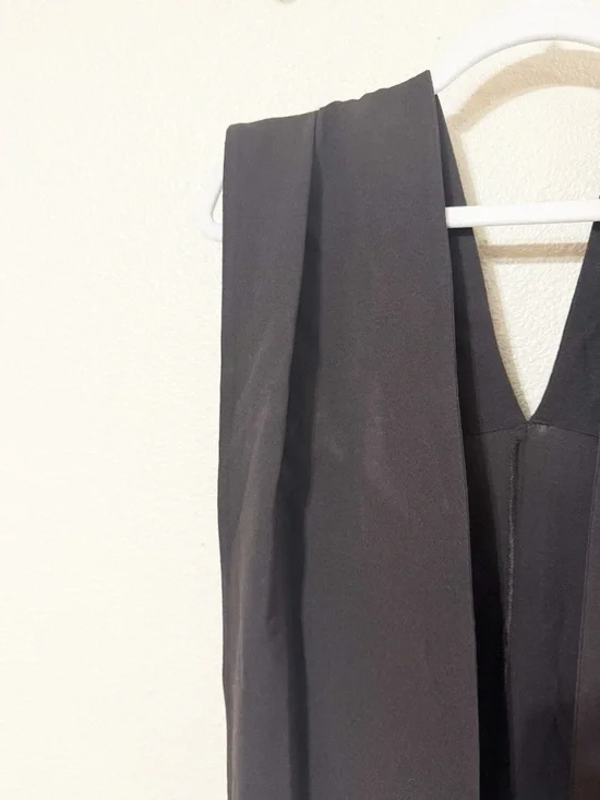 Paloma Wool Alberch Strapless Wool Blend Chocolate Brown Dress w/ Attached Scarf - Picture 12 of 12